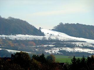 Früher Schneefall in Mihla