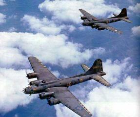 B- 17 im Anflug auf Deutschland, Mat. Lämmerhirt. 