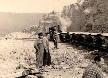 Historische Fotos vom Steinbruch Buchenau