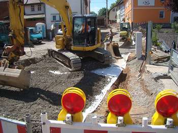 Arbeiten auf dem Eisfeld