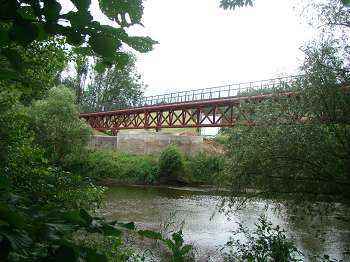 Erste Bilder von der neuen Radbrücke Ebenau