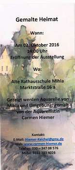 Ausstellung "Gemalte Heimat" in der Mihlaer Rathausschule